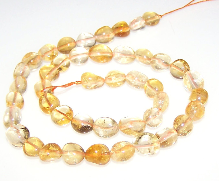 7x10mm Irregular Nuggets Semiprecious Gemstone Beads - Citrine