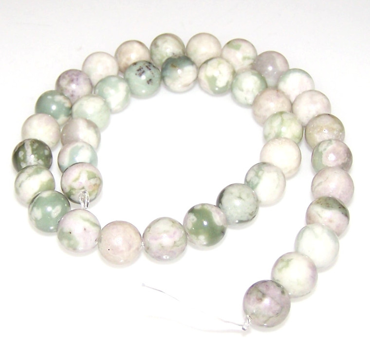 10mm Round Semiprecious Gemstone Beads - PEACE JADE