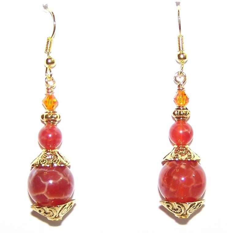 Fiery Relics Earrings Beaded Jewelry Making Kit