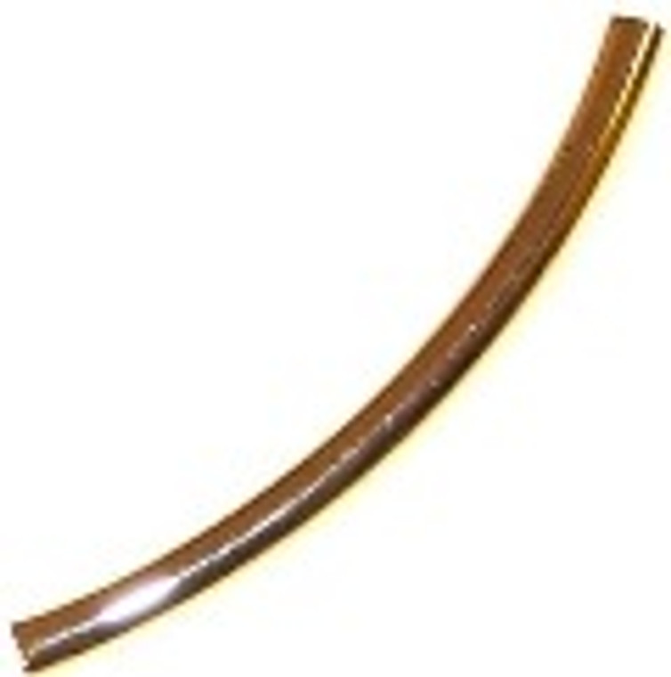 5 Gold-Plated 60x5mm Curved Tubes