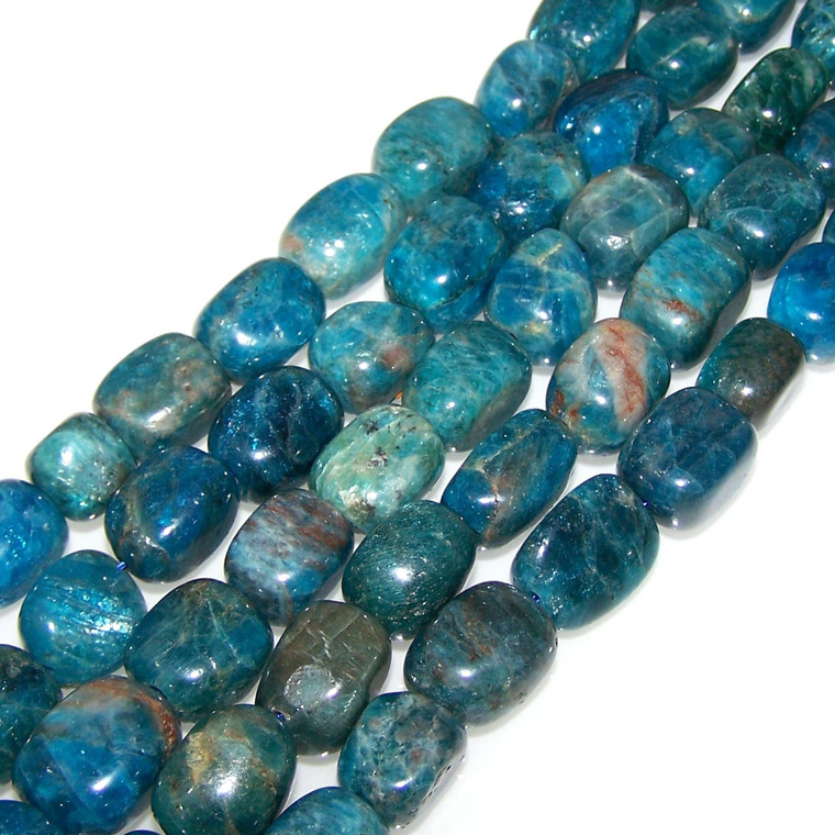 Semiprecious Gemstone Large Nugget Beads - Apatite
