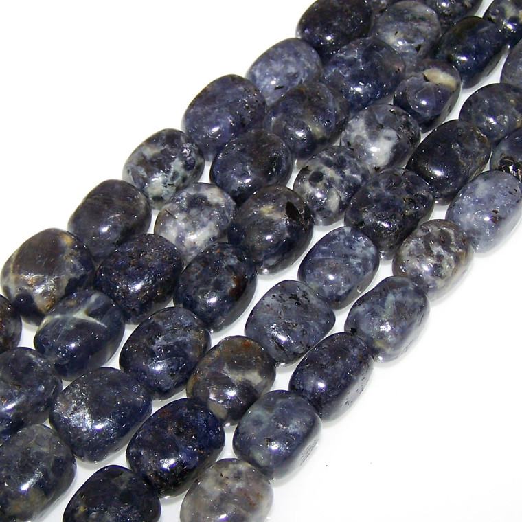 Semiprecious Gemstone Large Nugget Beads - Iolite