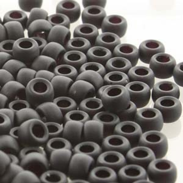Matubo Size Seed Beads - Jet Matte