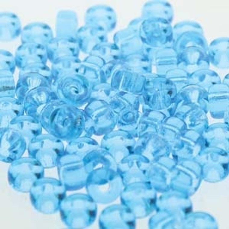Matubo Size Seed Beads - Aqua Transparent