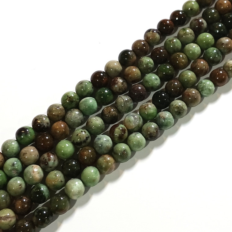 8mm Round Semiprecious Gemstone Beads - Chinese Chrysoprase