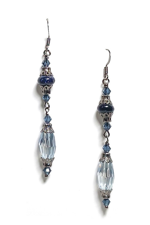 Silver Starlight DIY Earrings Beaded Jewelry Making Kit