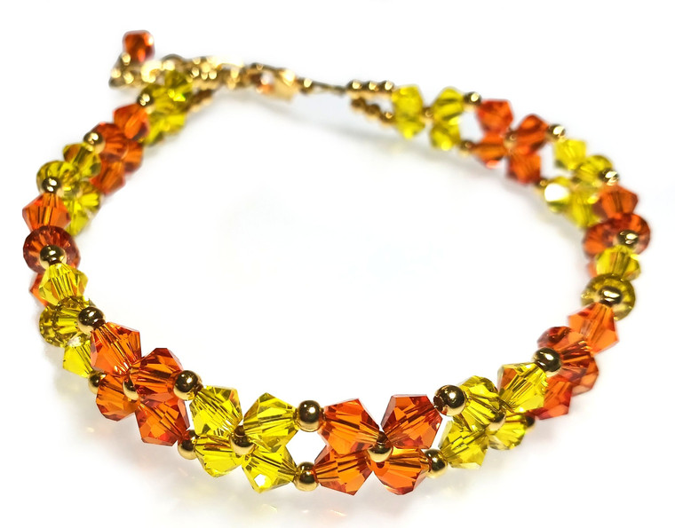 Citrus Glow DIY Beaded Anklet Jewelry Making Kit