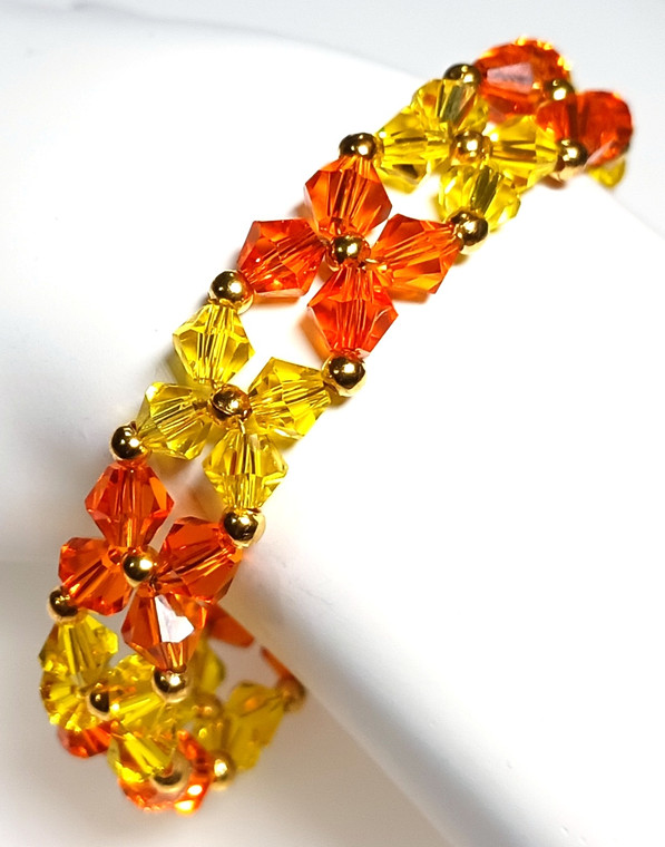 Citrus Glow DIY Beaded Bracelet Jewelry Making Kit