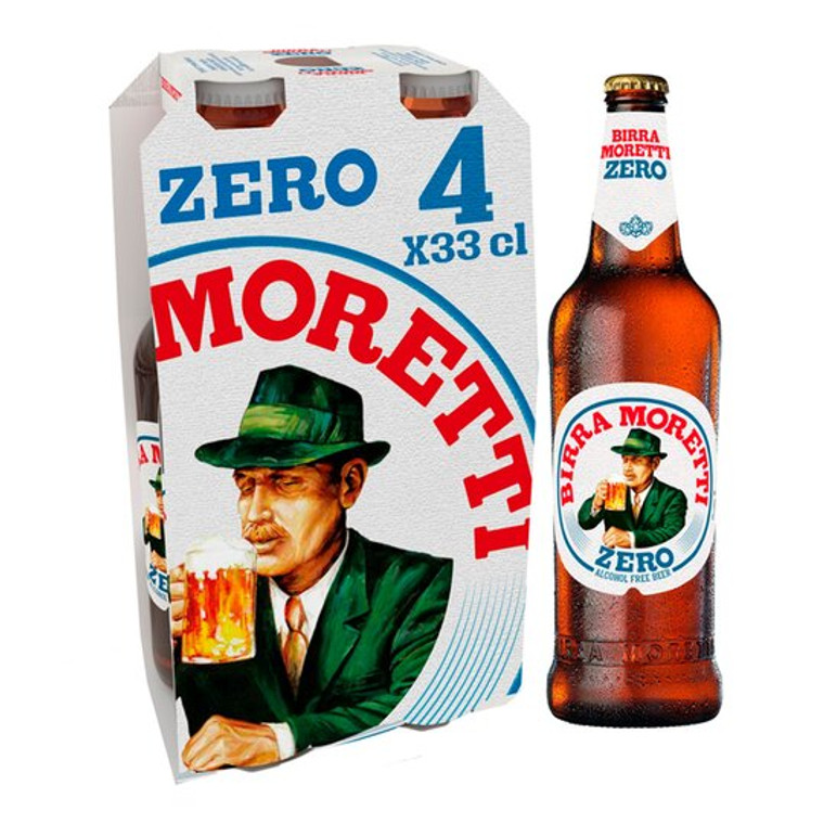Birra MorettiI Zero 4X330Ml Nrb