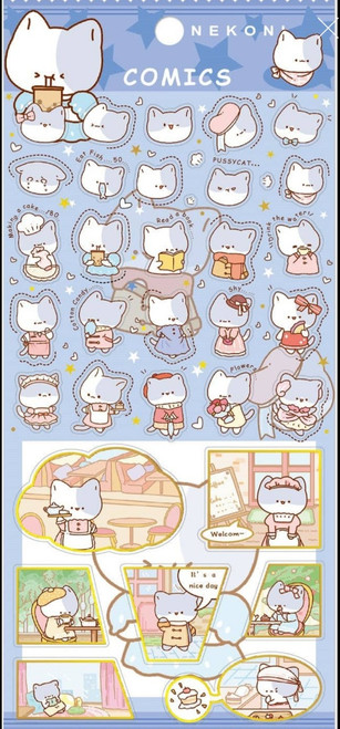 Nekoni Cat Comic Stickers