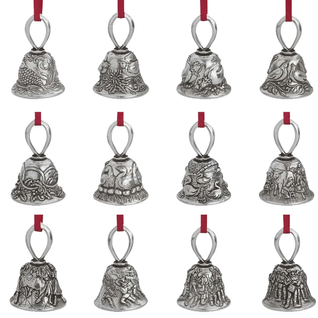 Twelve Days of Christmas Ornament Collection - Danforth Pewter