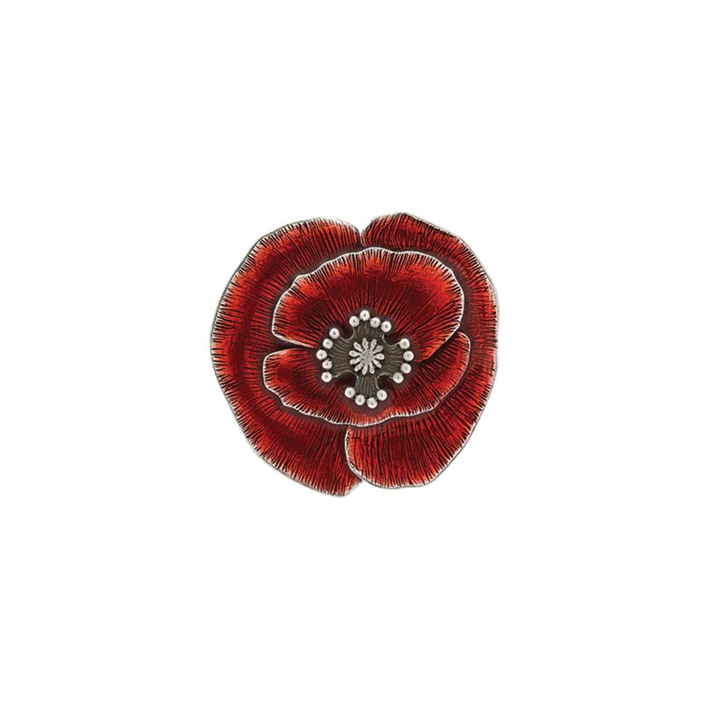 Remembrance Poppy Magnet - Danforth Pewter - Made in USA