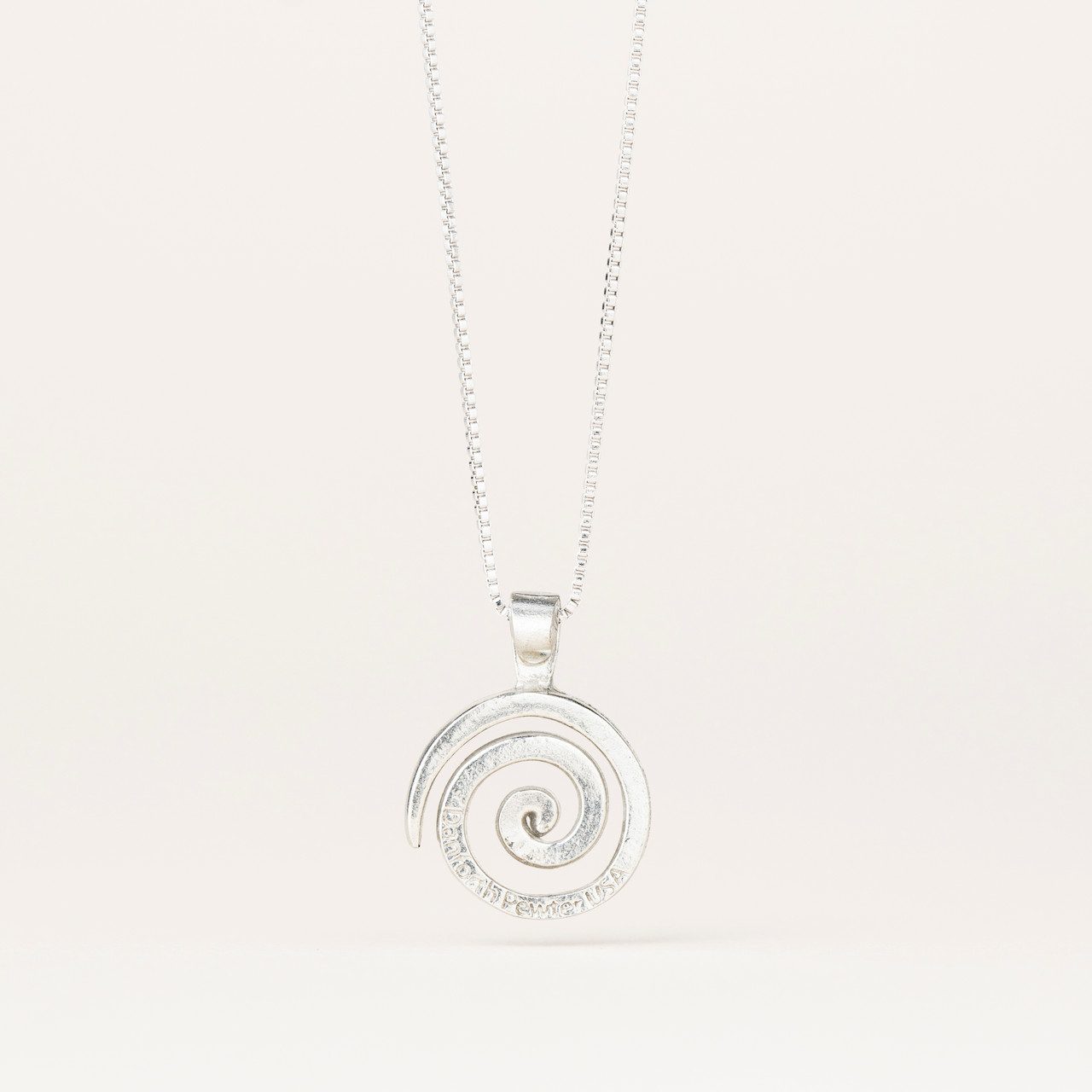 Spiral Pendant Necklace | Danforth Pewter USA