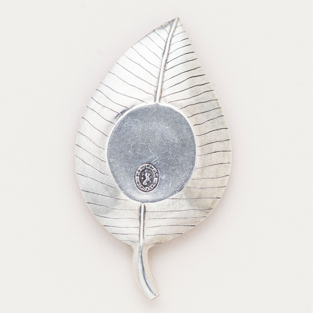 Danforth Pewter Leaf Candle Holder - Thumbnail 2