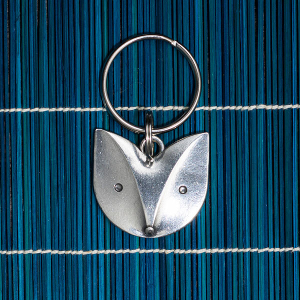 Scandi Fox Keyring | Danforth Pewter USA