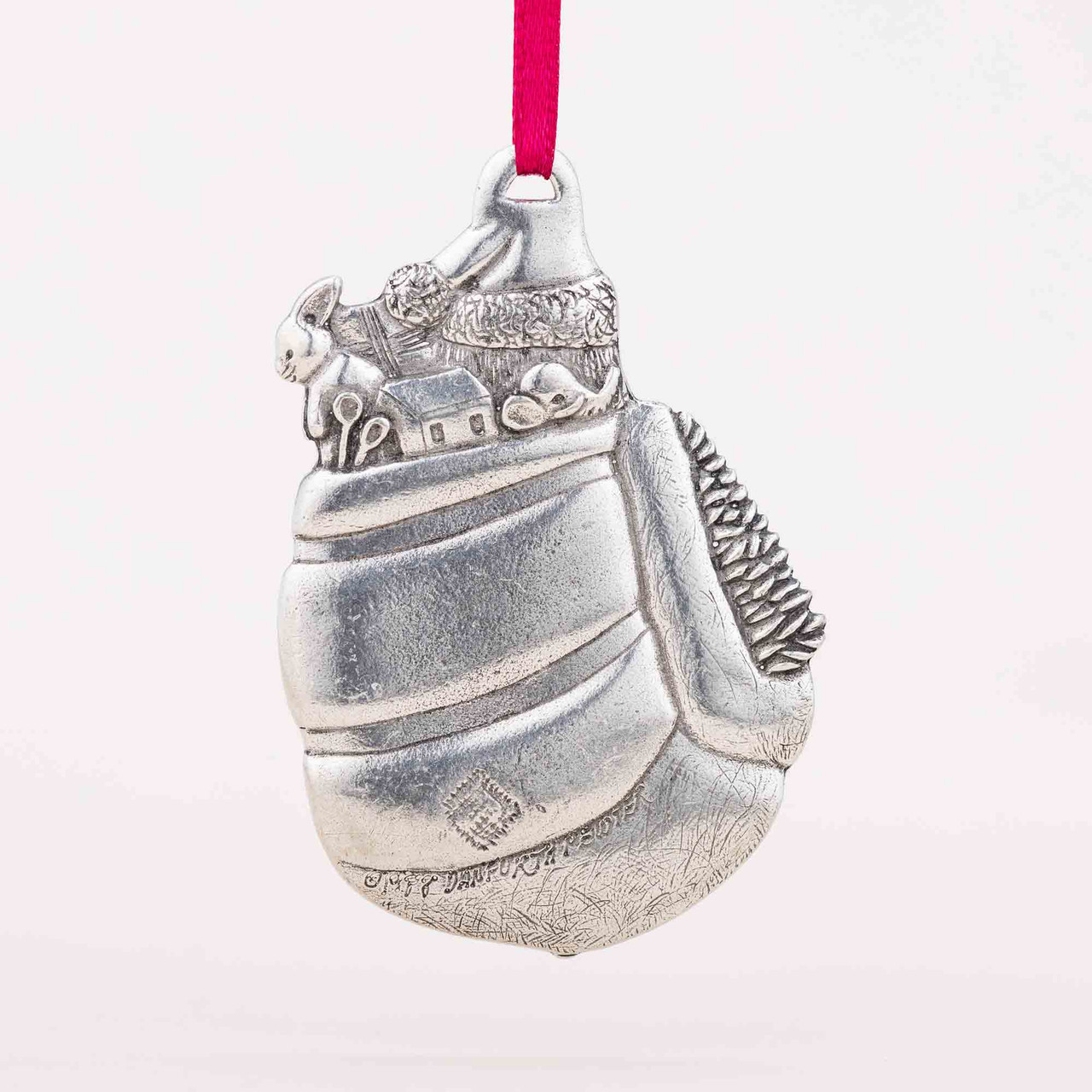 Father Christmas Ornament Danforth Pewter Made in USA