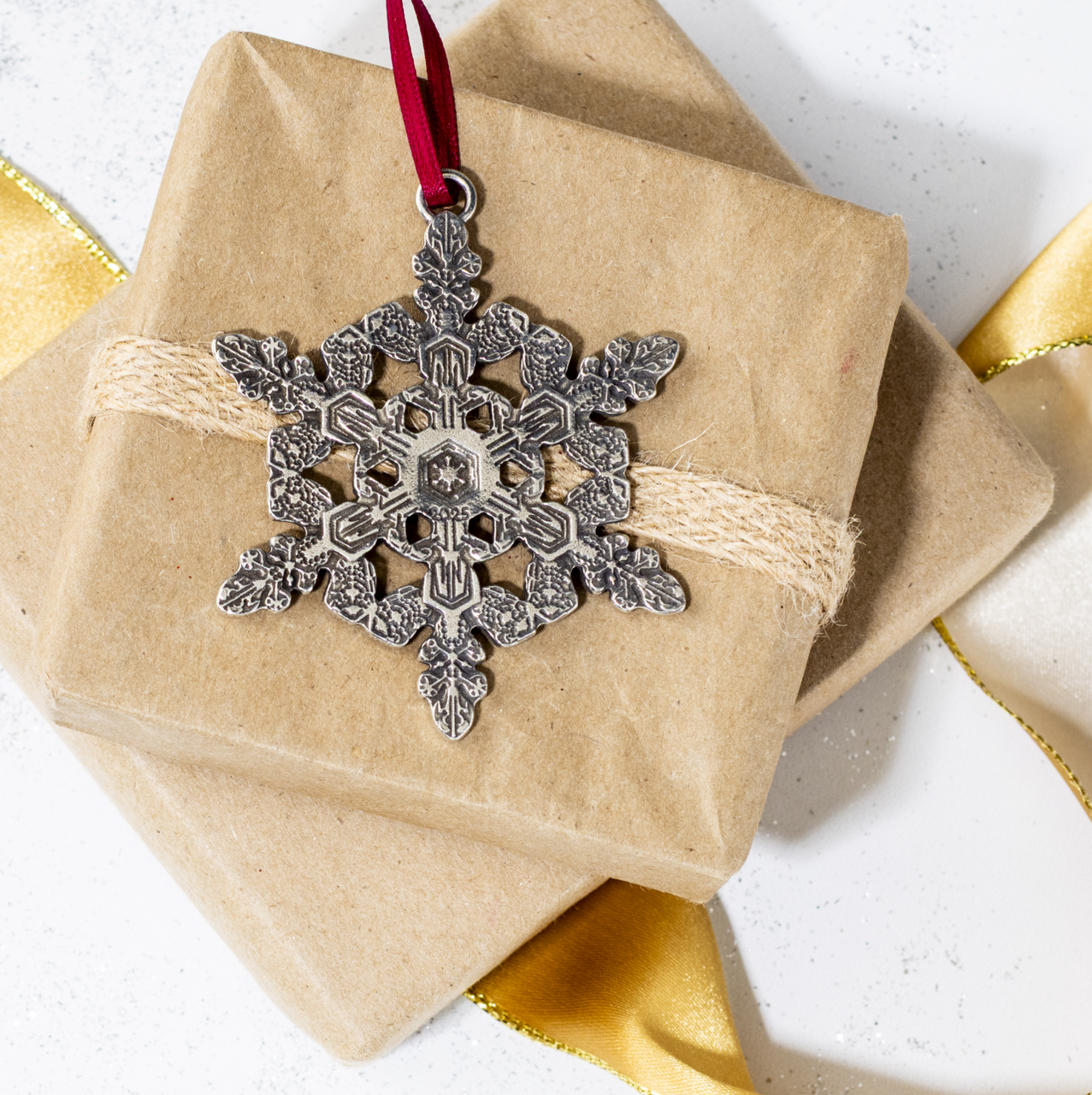 Snowflake Bentley 2025 Ornament - Danforth Pewter