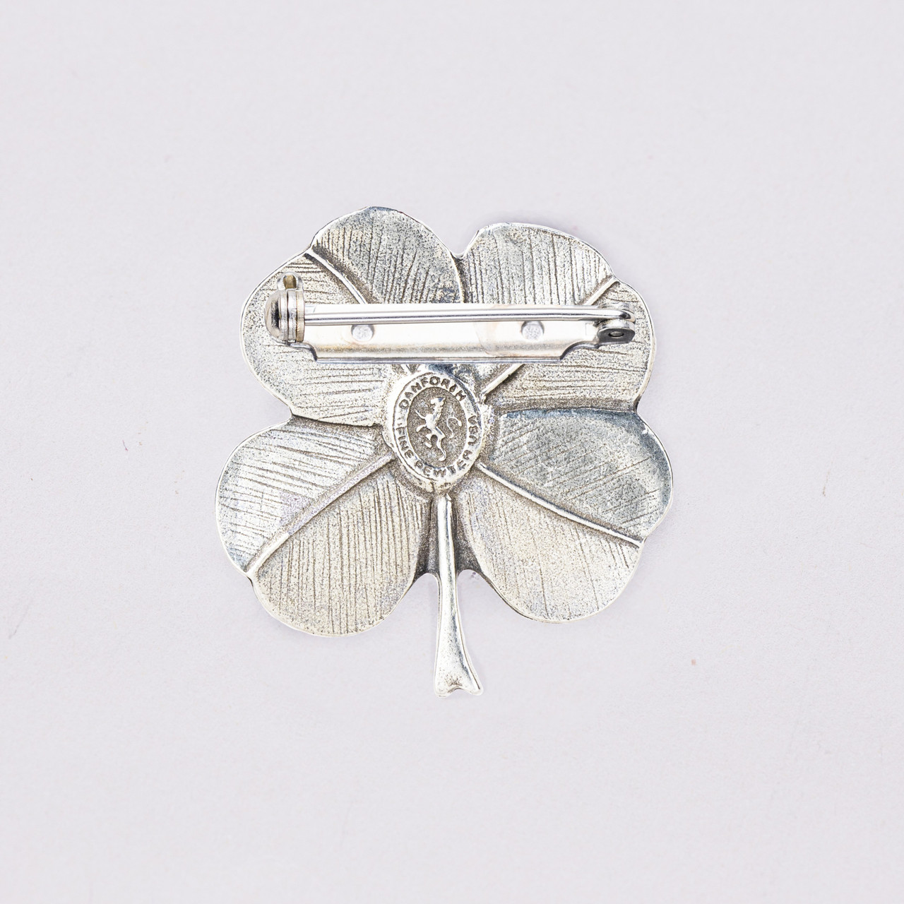 Handmade Clover Brooch | Accessories by Danforth Pewter