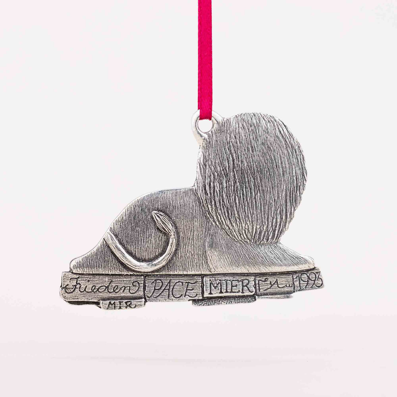 Danforth Pewter Lion & Lamb Annual Ornament - Thumbnail 2