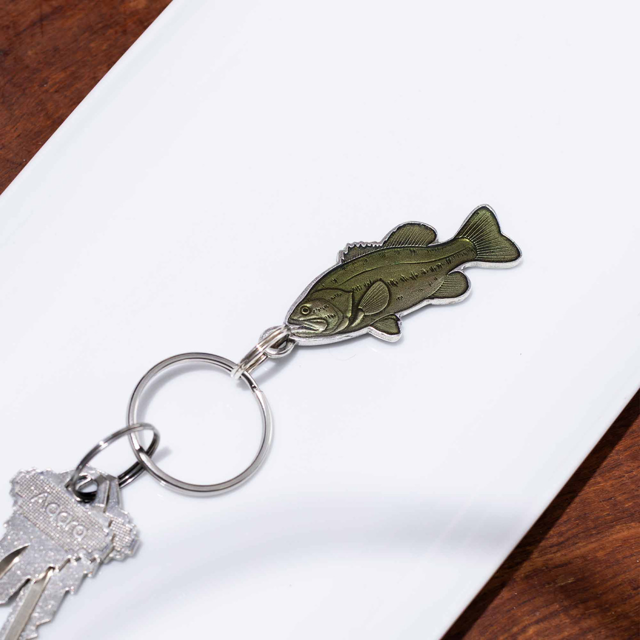 Largemouth Bass Keyring - Danforth Pewter
