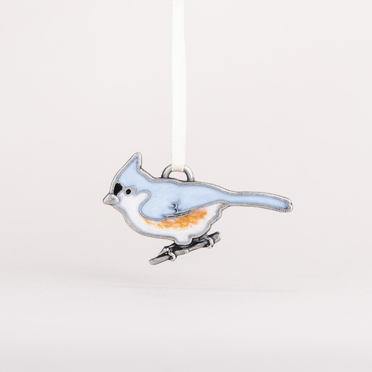 Danforth Pewter Tufted Titmouse Ornament - Thumbnail 3