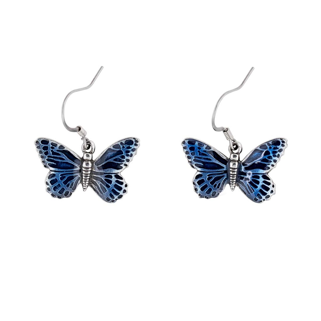 Blue Butterfly Earrings - ApolloBox