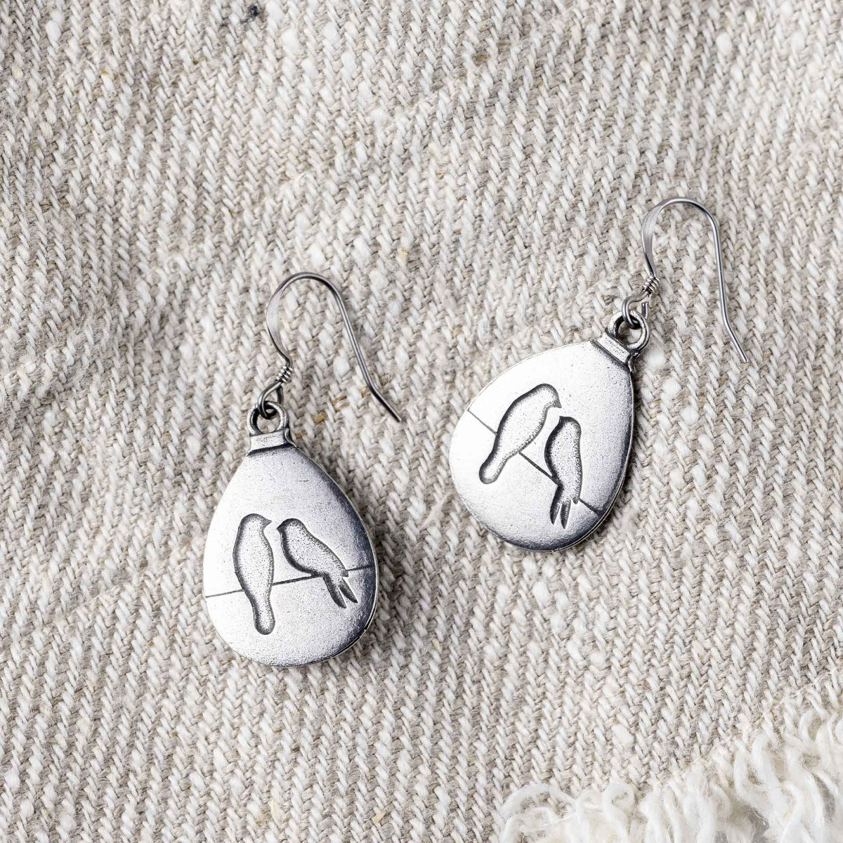 Pause Wire Earrings- Danforth Pewter- Made in the USA