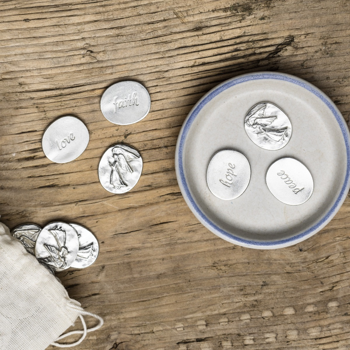 Muse Angel Pocket Charms - Vilmain Collection - Danforth Pewter