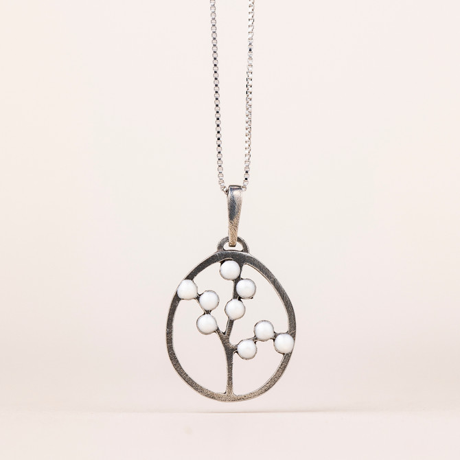Handmade Necklace | Flowering Tree Design | Danforth Pewter