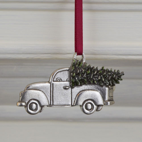 Christmas Tree in Truck Ornament