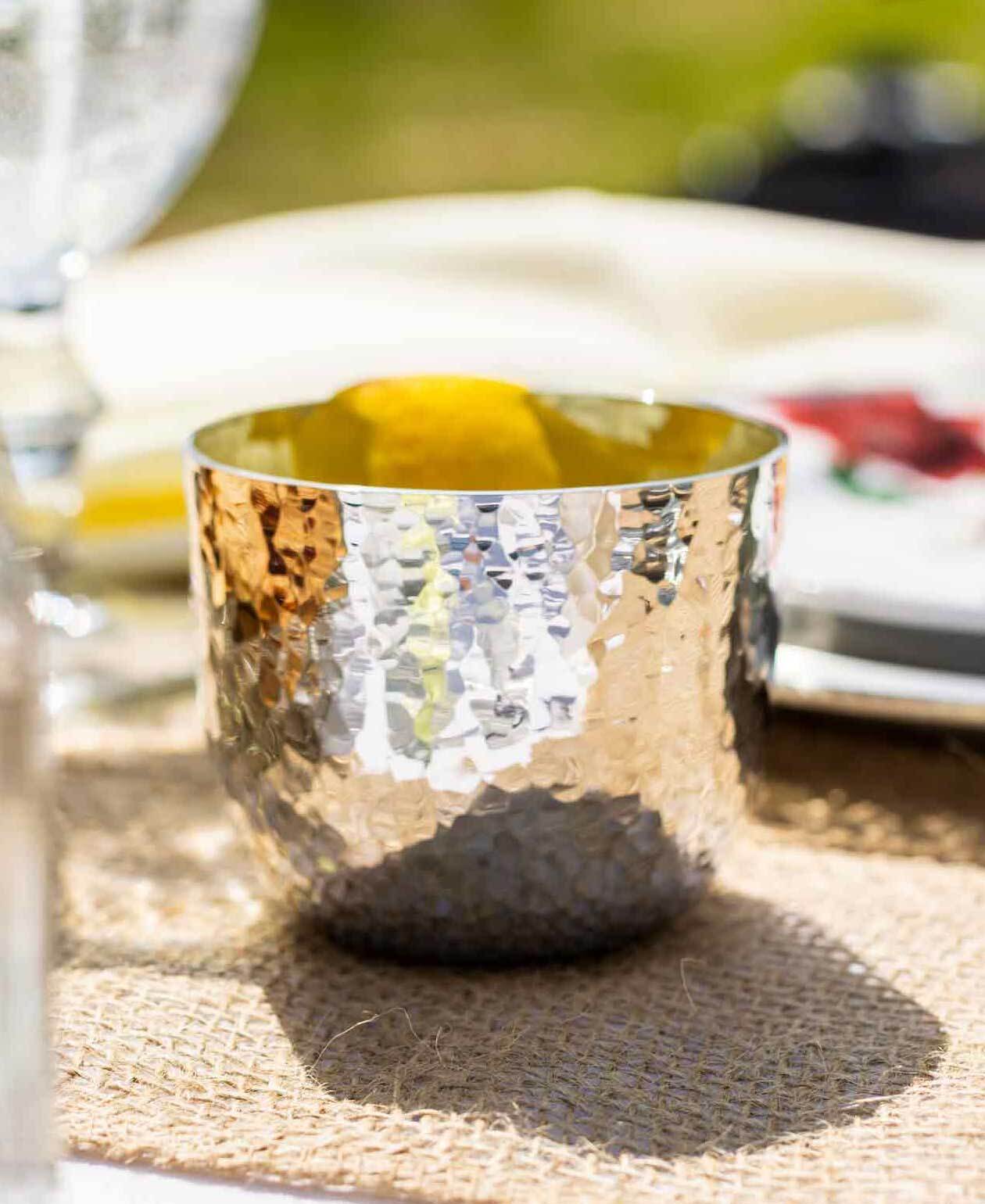 A hammered Jefferson Cup made for spring sipping