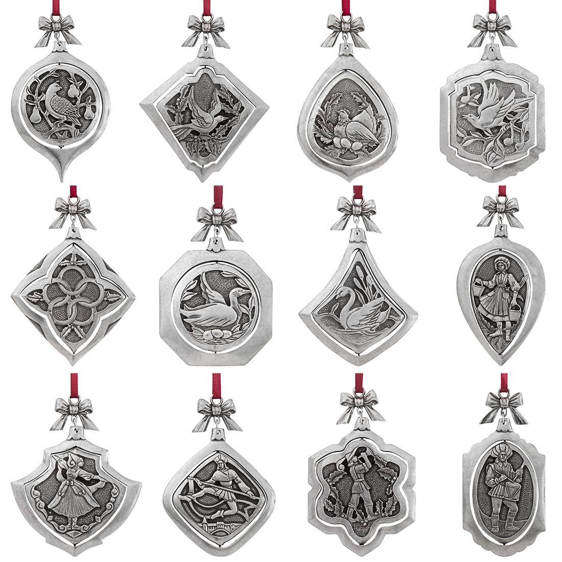 Twelve Days of Christmas Ornament Collection - Danforth Pewter