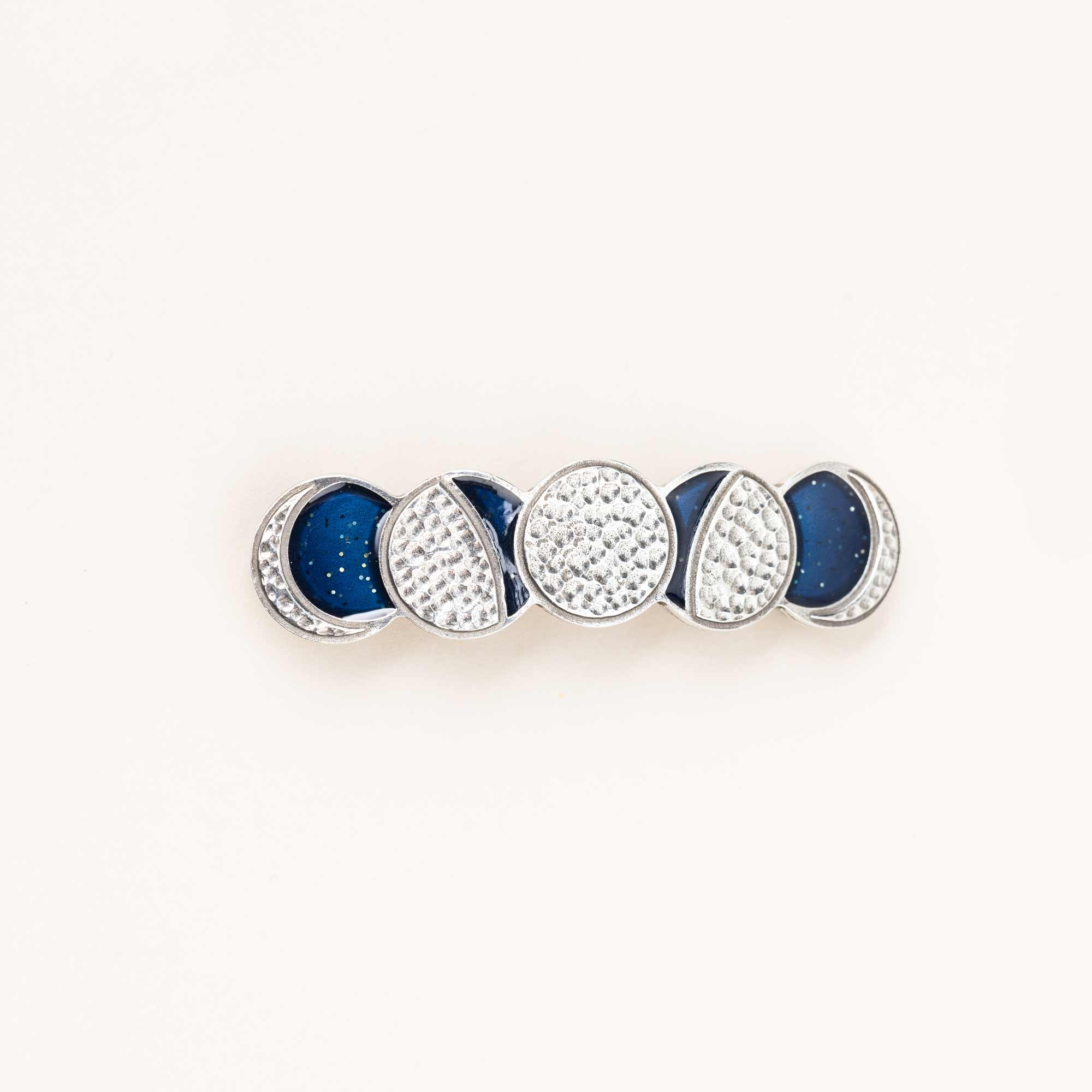 Moon Phase Hair Clip Barrette | Danforth Pewter USA