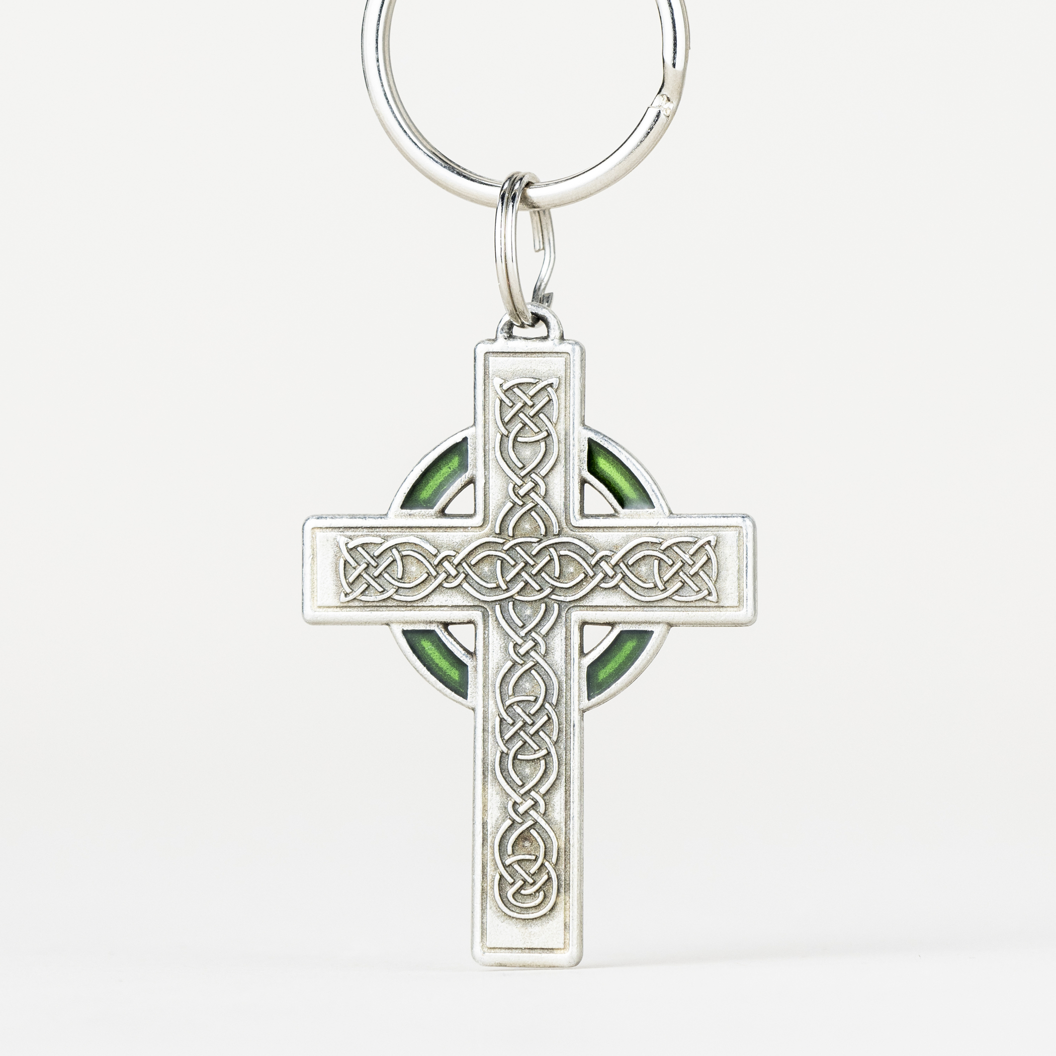 Celtic Cross Keyring | Handmade in USA | Danforth Pewter