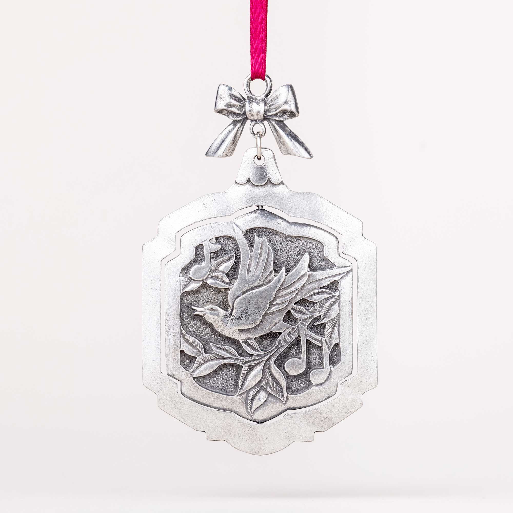 Four Calling Birds Ornament - Danforth Pewter - Made in USA