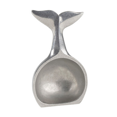 Leaf / Cobalt Coffee Scoop - Danforth Pewter - Made in USA