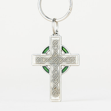 Celtic Cross Keyring | Handmade in USA | Danforth Pewter Celtic Cross Keyring | Handmade in USA | Danforth Pewter