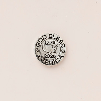 America250 God Bless America Pocket Coin - Danforth Pewter