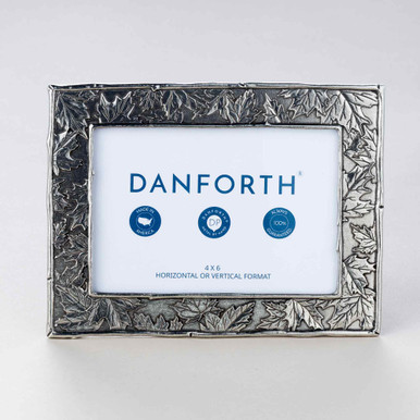 Maple Leaf 4x6 Frame - Danforth Pewter
