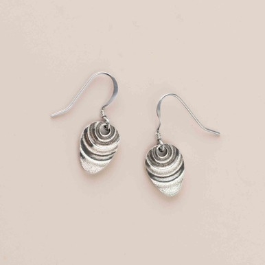 Danforth | Ripple Mini Wire Earrings | Pewter Handcrafted in Vermont