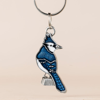 Blue Jay Keyring - Danforth Pewter