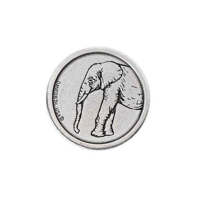 Heads / Tails Elephant Pocket Coin - Danforth Pewter - Made in USA