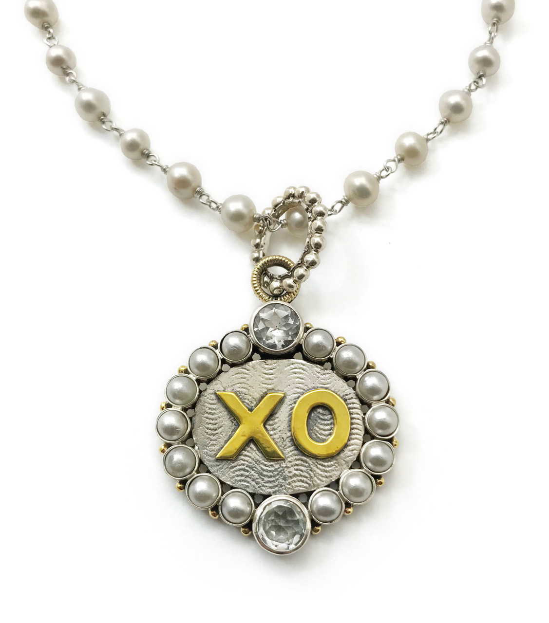 Gold Hugs And Kisses Necklace