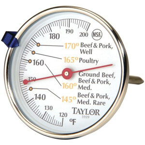 Taylor Precision Products 5939N Meat Dial Thermometer R810-TAP5939N Taylor Precision Products 5939N Meat Dial Thermometer R810-TAP5939N