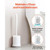 Toilet Brush and Holder Set, Toilet Bowl Brush and Holder with Comfortable PP Handle, Compact Bathr E415-MTSDDZCKSPJGVH5TA002V0