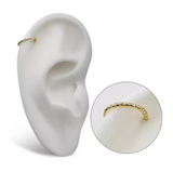 Implant grade Titanium CZ Clicker, 16G, 8mm
