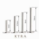 Curved Diamond Cluster Threaded Top with Titanium Post