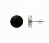 Onyx Disc 7 mm Bezel Stud 18K WG