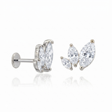 Lily Marquise CZ Threaded Stud (Right)
