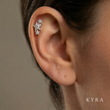 Graduating 3 Star w/CZ on Helix